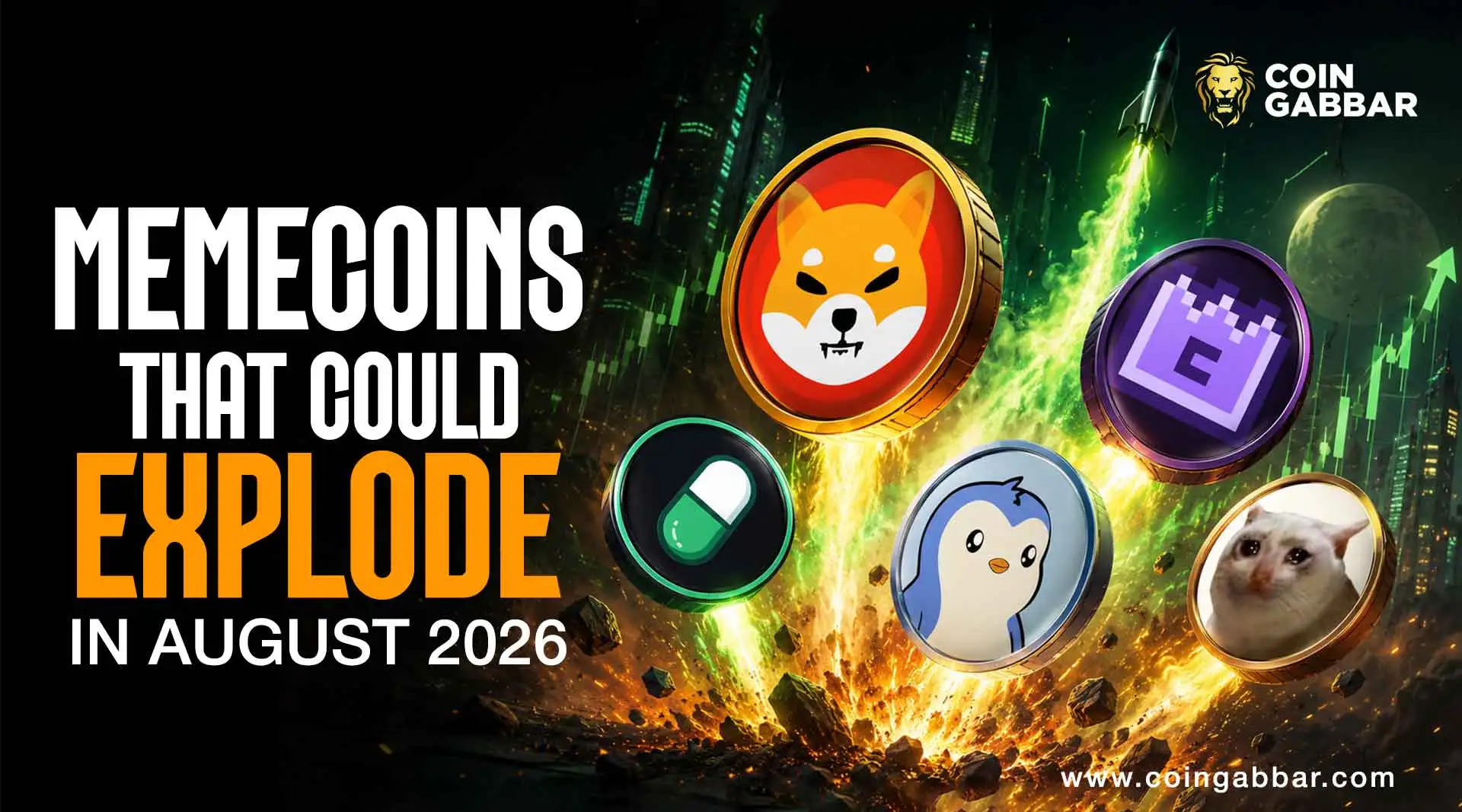 Meme Coins That Could Explode in August 2026: 5 Leading Contenders